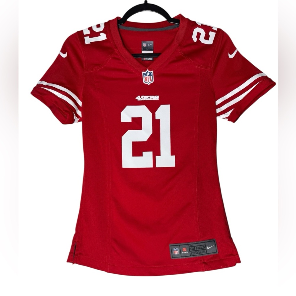 San Francisco 49er's Frank Gore Jersey Womens Extra Small Red NFL Football Nike